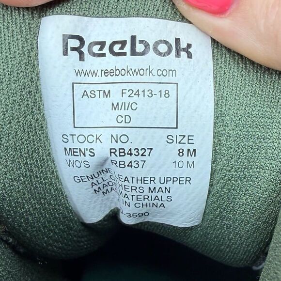 NEW Reebok TYAK RB4327 Mens athletic work boot size 8 composite toe TAN main image 8